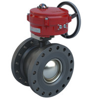 BVMS8-C150-1350/70-24-0501H | 2 Way Ball Valve | Flanged | 8 Inch | 24 VAC Industrial Actuator | Bray