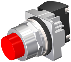 Siemens Electrical 52PM8B2K PUSHBUTTON | MOM | RED | EXTENDED | 2POS | 1NO  | Blackhawk Supply