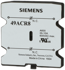 Siemens Electrical 49ACR8 Aux Switch DP | 2NC | 30-60amp  | Blackhawk Supply