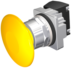 Siemens Electrical 52PM9V4A PUSHBUTTON | MOM | YLW | 2 1/2" PLST | 2POS | 1BJK  | Blackhawk Supply