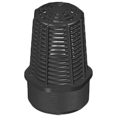 Spears CFVS1-010P 1 HDPE BLACK COMPACT FOOT VALVE SCREEN MPT  | Blackhawk Supply