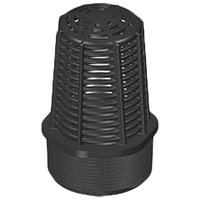 CFVS1-015P | 1-1/2 HDPE BLACK COMPACT FOOT VALVE SCRN MPT | (PG:299) Spears