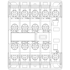 Siemens Electrical 3RH22444AK60 CONTROL RELAY 4NO+4NC AC 120V RING LUG  | Blackhawk Supply