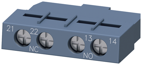 Siemens Electrical 3RV29011E TRANSVERSE AUX. SWITCH 1NO+1NC SCREW  | Blackhawk Supply