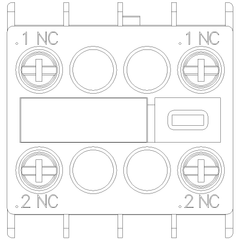 Siemens Electrical 3RH29111NF02 AUX. SWITCH 2NC FOR S00 & S0 SCREW  | Blackhawk Supply