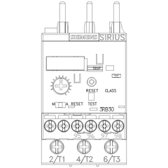 Siemens Electrical 3RB30262NB0 OVERLOAD S.S. CL20 S0 0.32-1.25A SCREW  | Blackhawk Supply