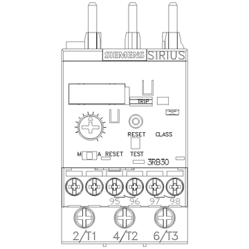 Siemens Electrical 3RB30261PB0 OVERLOAD S.S. CL10 S0 1-4A SCREW  | Blackhawk Supply