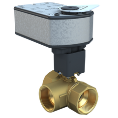 Bray ST2-125-3-12HT/VAS120-70 1.25" | ST2 Threaded Characterized ball valve | 3way | CV 11.7 | Valve actuator | 120 Vac | 70 lb-in | floating | Spring Return  | Blackhawk Supply