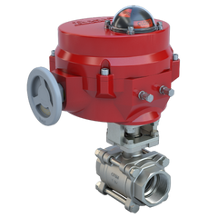 Bray BV2-SS3-500/70-24-0081H 2" | 3 piece design threaded ball valve | SS | CV 500 | Normally Open | 24 VAC/DC | Two position | 800 lb-in | NEMA 4 | Heater  | Blackhawk Supply