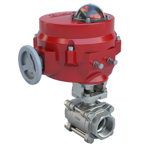Bray BV1-SS3-105/70-0081H 1" | 3 piece design threaded ball valve | SS | CV 105 | Normally Open | 120 VAC | Two position | 800 lb-in | NEMA 4 | Heater  | Blackhawk Supply