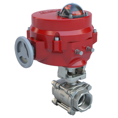 Bray BV1-SS3-105/70-0081SVH 1" | 3 piece design threaded ball valve | SS | CV 45.7 | Normally Open | 120 VAC | modulating | 800 lb-in | NEMA 4 | Heater  | Blackhawk Supply