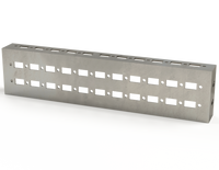 DCK407 | Closed-End Mounting Profile, 2 Lines 400 x 70 mm | 2.76
