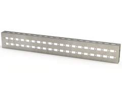 Saginaw DCK607 Closed-End Mounting Profile, 2 Lines 600 x 70 mm | 2.76"H x 19.76"W x 1.18"D  | Blackhawk Supply