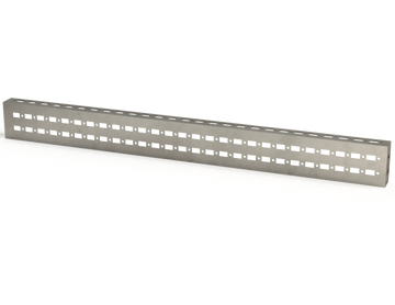 Saginaw DCK807 Closed-End Mounting Profile, 2 Lines 800 x 70 mm | 2.76"H x 27.64"W x 1.18"D  | Blackhawk Supply