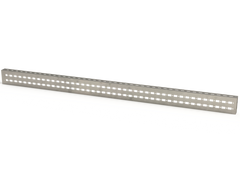 Saginaw DCKC07 Closed-End Mounting Profile, 2 Lines 1200 x 70 mm | 2.76"H x 43.39"W x 1.18"D  | Blackhawk Supply