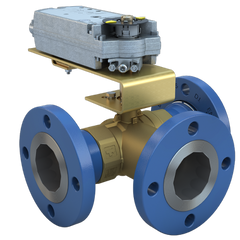 Bray STM250-3-117/DC24-310-T 2.5" | STM Flanged Characterized ball valve | 3way | CV 117 | Damper & Valve actuator | 24 Vac | 310 lb-in | floating | Non-Spring Return | SW | Time out  | Blackhawk Supply
