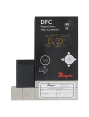 Dwyer DFC-32010-V-ALA2 Digital flow controller | 0-500 ml/min with LED display | 1/8" compression fittings | 0-5 VDC output | RS-232 digital interface | (RS-485)selectable.  | Blackhawk Supply