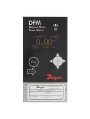 Dwyer DFM-26010-V-ALA2 Digital flow meter | 0-200 ml/min with LED display | 1/8" compression fittings | 0-5 VDC output | RS-232 digital interface | (RS-485)selectable.  | Blackhawk Supply