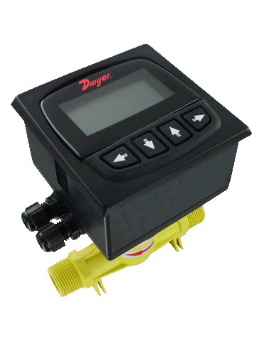 Dwyer DFMT-40A 1-1/2" NPT Digital Flow Transmitter | range 6.6 to 105 GPM (1.5 to 23.85 m3/h)  | Blackhawk Supply