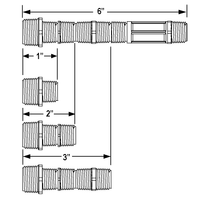 M481-101 | 1/2X3/4X6 FOUR-IN-ONE CUT-OFF NIPPLE MPT | (PG:123) Spears