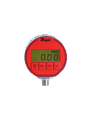 Dwyer DPG-108 Digital pressure gage | selectable engineering units: 500.0 psi | 35.15 kg/cm² | 34.48 bar | 1018" Hg | 1154 ft w.c. | 3448 kPa | 8000 oz/in² | CE and FM approved.  | Blackhawk Supply