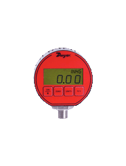 Dwyer DPG-104 Digital pressure gage | selectable engineering units: 50.00 psi | 3.515 kg/cm² | 3.448 bar | 101.8" Hg | 115.4 ft w.c. | 344.8 kPa | 800 oz/in² | 1384" w.c. | 3448 mbar | 3515 cm w.c. | 2586 mm Hg | CE and FM approved.  | Blackhawk Supply