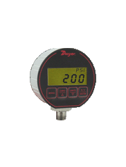 Dwyer DPG-209 Digital pressure gage | selectable engineering units: 1000 psig | 70.3 kg/cm² | 68.98 bar | 2036" Hg | 2307 ft w.c. | 2248 ft seawater @ 4°C | 6895 kPa.  | Blackhawk Supply
