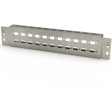 Saginaw DTK470 Flanged Mounting Profile, 2 Lines 400 x 70 mm | 2.70"H x 14.02"W x 1.22"D  | Blackhawk Supply