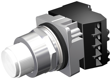 Siemens Electrical 52PT6DBA PTT PL/ILL PB | WHT | FV | INC | 24 V | 1NO-1NC  | Blackhawk Supply