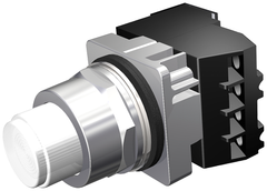 Siemens Electrical 52PT6DBA PTT PL/ILL PB | WHT | FV | INC | 24 V | 1NO-1NC  | Blackhawk Supply