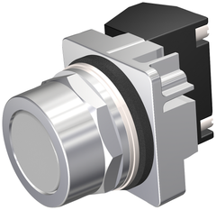 Siemens Electrical 52PM8A6E PUSHBUTTON | MOM | GRY | FLUSH | 2POS | 1NCLB  | Blackhawk Supply