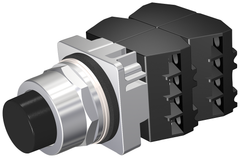 Siemens Electrical 52PM8B1D PUSHBUTTON | MOM | BLK | EXTENDED | 2POS | 4NO-4NC  | Blackhawk Supply