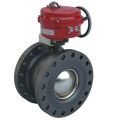 Bray BVMS8-C150-1350/70-E301SVH 8" | Flanged segmented ball valve | CS | CV 369 | Normally Open | 120 VAC | modulating | 3000 lb-in | NEMA 4 | Heater  | Blackhawk Supply