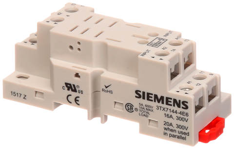 Siemens Electrical 3TX7144-4E6 RELAY SOCKET | 8-PIN | TOUCHSAFE  | Blackhawk Supply