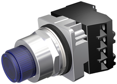 Siemens Electrical 52PT6G5A PTT PL/ILL PB | BLU | XFMR | INC | 120V | 1NO-1NC  | Blackhawk Supply