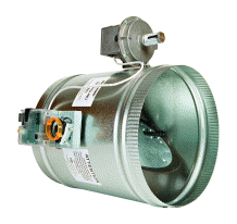 EWC Controls 16 EBD 16 Inch Round Electronic Static Pressure Bypass Damper  | Blackhawk Supply