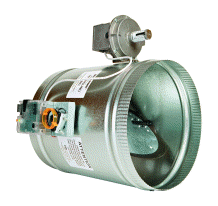 EWC Controls 8 EBD 8 Inch Round Electronic Static Pressure Bypass Damper  | Blackhawk Supply
