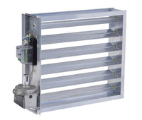 20X10 EBD | 20X10 Rectangular Electronic Static Pressure Bypass Damper | EWC Controls