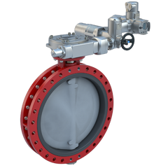 Bray NYF2-C300/AU-7080 Butterfly Valve | 2 Way | 30 Inch | Nylon Coated Disc | 150 PSI | 120 VAC Non-Spring Return Actuator | On-Off Control  | Blackhawk Supply