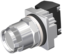 Siemens Electrical 52PM8G6A PB | CHROME | MOM | CAP GRAY | GAURD | 2POS | NO-NC  | Blackhawk Supply