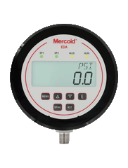 Dwyer EDAW-N1E1-02T1-HV Electronic pressure switch | range 0-20 psi | 1/4" male NPT | bottom connection | 316L SS | 2 SPDT relays | 4-20 mA output | 120/240 VAC voltage option  | Blackhawk Supply