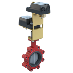 Bray 3LNE-05L2C/D24-210 Butterfly Valve | 2 Way | 5 Inch | Nylon Coated Disc | 50 PSI | 24 VAC/DC Non-Spring Return Actuator | On-Off And Floating Control  | Blackhawk Supply