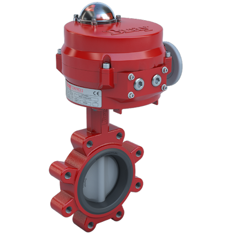 Bray 3LNE-03S2C/70-0081SVH Butterfly Valve | 2 Way | 3 Inch | Nylon Coated Disc | 175 PSI | 120 VAC Non-Spring Return Actuator With Heater | Modulating Control  | Blackhawk Supply
