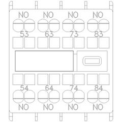 Siemens Electrical 3RH29112XA400MA0 AUX. SWITCH 4NO FOR S00 & S0 SPRING  | Blackhawk Supply