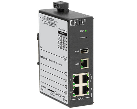 Contemporary Controls EIPR-E Ethernet IP Router with Four-port Switch  | Blackhawk Supply