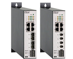 Contemporary Controls EIS6-100T/FC 4-port 100BASE-TX, 2-port 100BASE-FX (multimode) switching hub with SC connectors UL864  | Blackhawk Supply