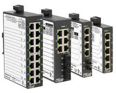 Contemporary Controls EISK8P-GT Gig Switch! Eight port 10BASE-T/100BASE-TX/1000BASE-T Skorpion switch with four PoE ports, DIN-rail mount  | Blackhawk Supply