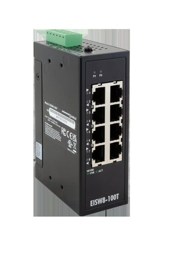 Contemporary Controls EISW8-100T 8-Port 10/100Mbps Wide-Temp Ethernet Switch -40 to +75C  | Blackhawk Supply