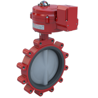 3LSE-08L2C/70-24-0201H-BBU | Butterfly Valve | 2 Way | 8 Inch | Stainless Disc | 50 PSI | 24 VAC/30 VDC Actuator With Heater And Return To Closed Battery Backup Failsafe | On-Off Control | Bray