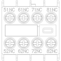 3RH29111GA04 | AUX. SWITCH 4NC FOR S00 SCREW | Siemens Electrical